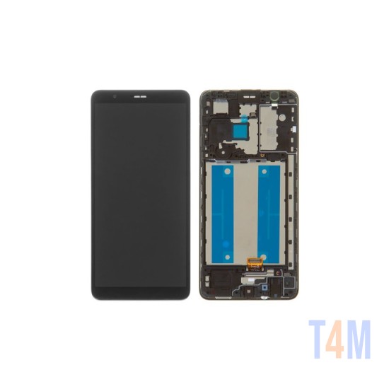 Touch+Display+Frame Samsung Galaxy A013/M013 (A01 Core 2020/M01 Core 2020) Service Pack Preto